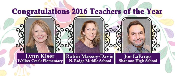 Teachers of the Year 2016 