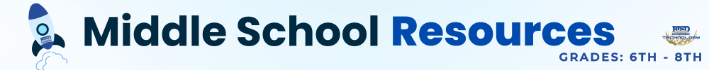 Middle School Resources Grades: 6th - 8th