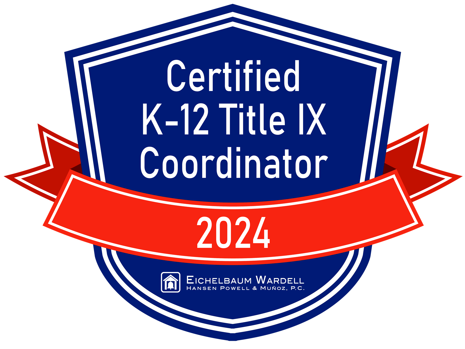 Certified K-12 Title IX Coordinator 2024 seal